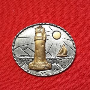 JJ Vintage Lighthouse Brooch